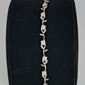 925 Silver Floral Bracelet